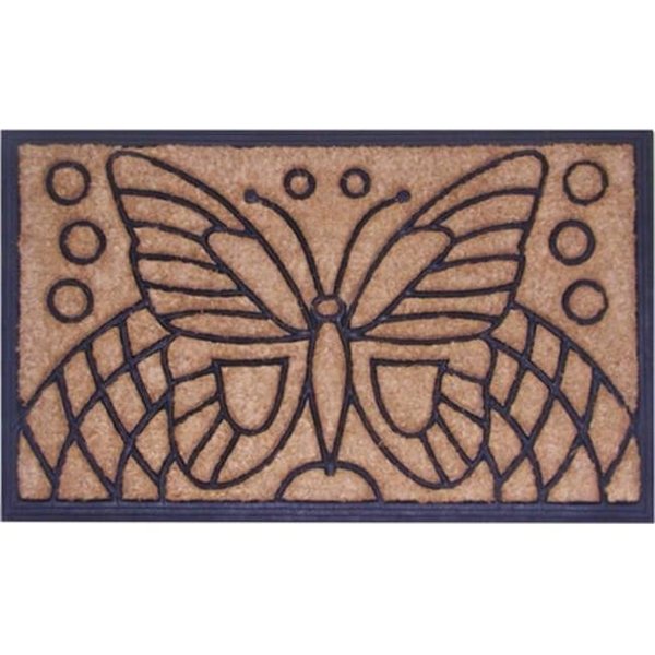 Imports Decor Inc Imports Decor 707RBCM Butterfly Novelty Doormat 707RBCM